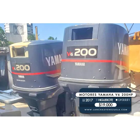 Motores Yamaha V6 200hp Lv3551