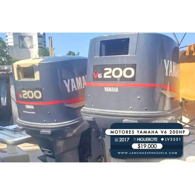 Motores Yamaha V6 200hp Lv3551