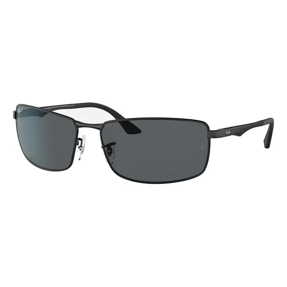 Anteojos de sol polarizados Ray-Ban RB3498 talle Standard armazón polished black y lente grey