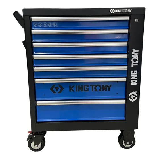 Carrinho De Ferramentas King Tony Trolley 7 Gavetas + 2 Aloj Cor Azul
