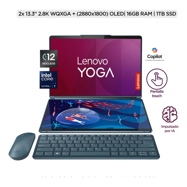 Laptop Yogabook Ultra7 Ai 16gb 1tb