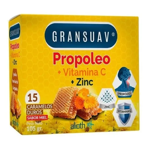 Gransuav Propóleo Zinc Y Vitamina C - X15 Caramelos Duros