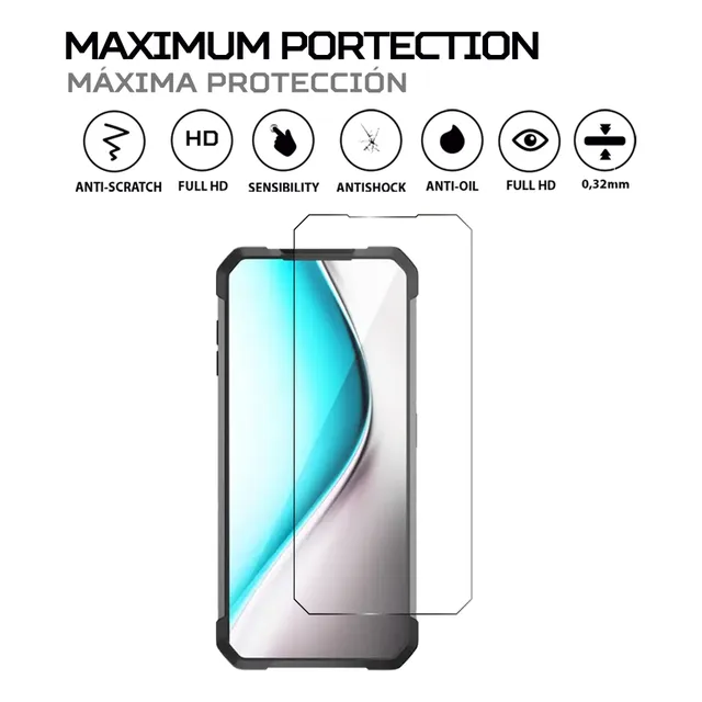 Protector De Pantalla Antishock Para Unihertz 8849 Tank 2