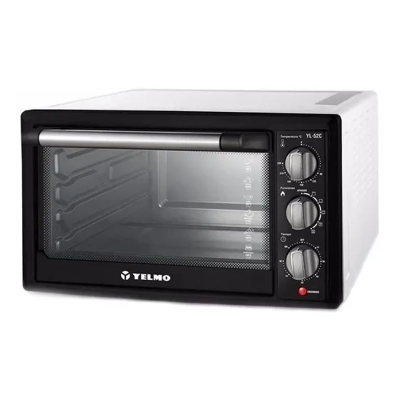 Horno De Mesa Eléctrico Yelmo Yl-52c 52l Blanco/negro 220v