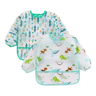 Babador Manga Longa Blw Kit 2unds - Dino E Cactos Cor Verde Dino Cactos Tamanho Un Babador Manga Longa Blw Kit 2unds - Dino E Cactos Cor Verde Dino Cactos Tamanho Un