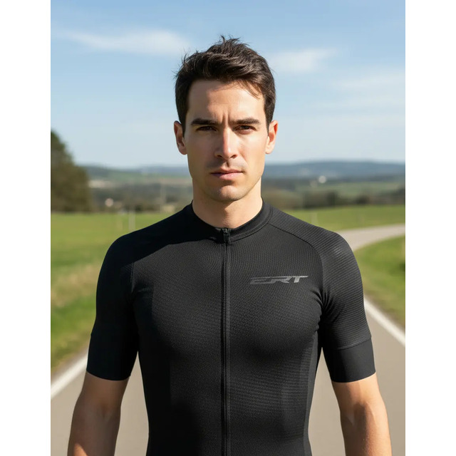 Roupa Camisa Ciclismo Unissex Uv 50+ Ert Elite Black Armor