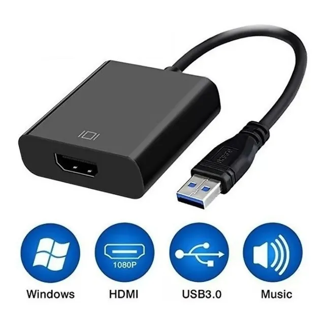 Convertidor Usb 2.0 O 3.0 A Hdmi 1920 * 1080