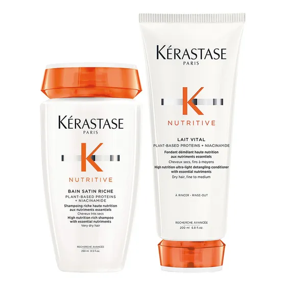 Kérastase Nutritive Bain Satin Riche + Fontant Lait Vital 