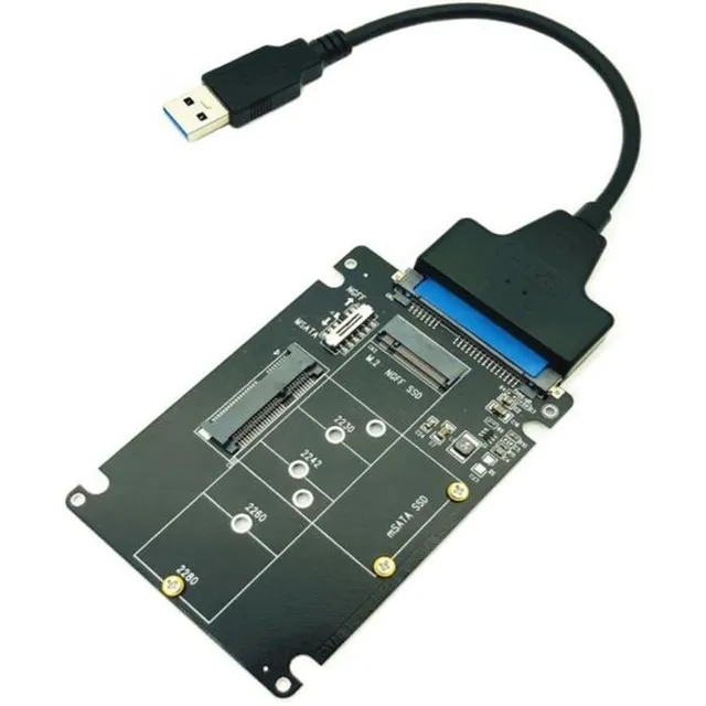 Tarjeta Ssd M.2 O Msata, Mxyda-001, 1pza, 2 En 1, Usb, Msata
