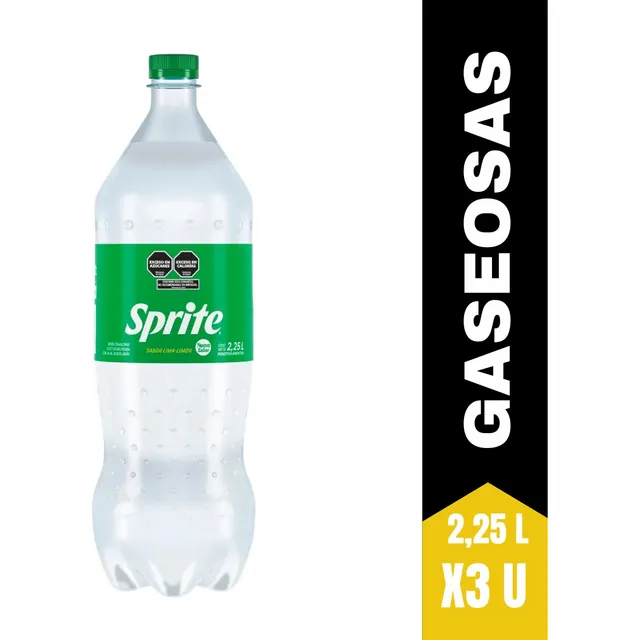Sprite Botella 2,25l Original X3 Zetta Bebidas
