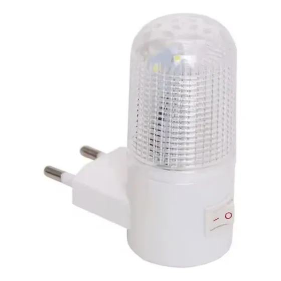 X2 Luz Blanca De Noche Mini Lampara Led Nocturna Enchufe