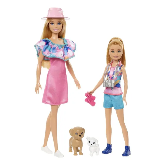 Muñeca Barbie Y Stacie Al Rescate Cachorros Y Accesorios