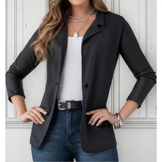 Blazer Carol Negro Para Mujer Croydon