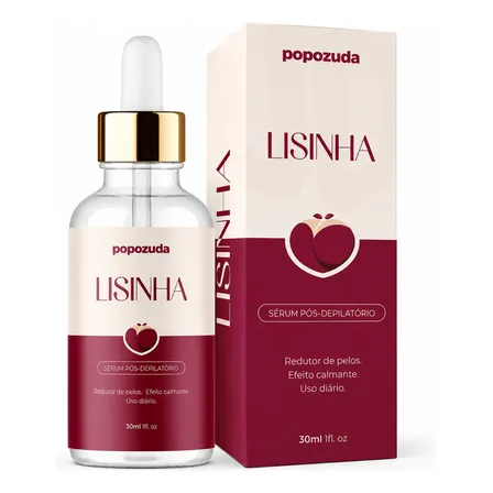 Lisinha Sérum Popozuda Pós Depilação Pele Macia Pelos Finos 1 Frasco