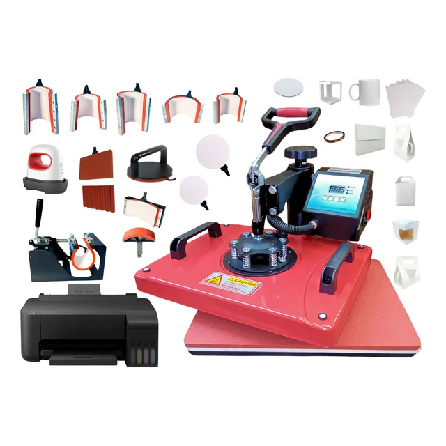 Kit Combo 8 En 1 A 13en1 Sublimación Impresora + Artículos