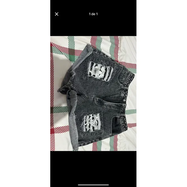 Short Negro De Calaveras