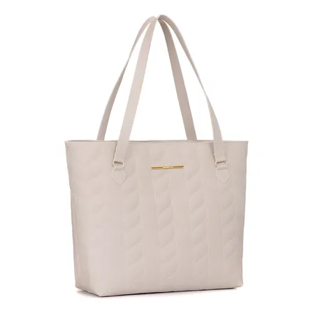 Bolsa Sacola Feminina De Ombro Grande Bordada Trabalho Cor Marfim Desenho Do Tecido Bordado