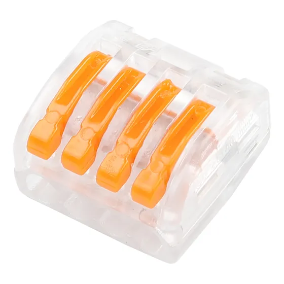 10pz Conector 4 Pines Hembra Wago Pct214t