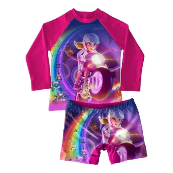 Conjunto De Traje De Baño Niño Super Mario Bros La Pelicula