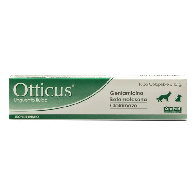 Andvet Otticus 15gr Tratamiento Otitis Externa Unguento