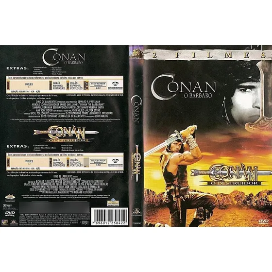 Dvds Conan O Destruidor + Conan O Bárbaro - Dublados E Leg