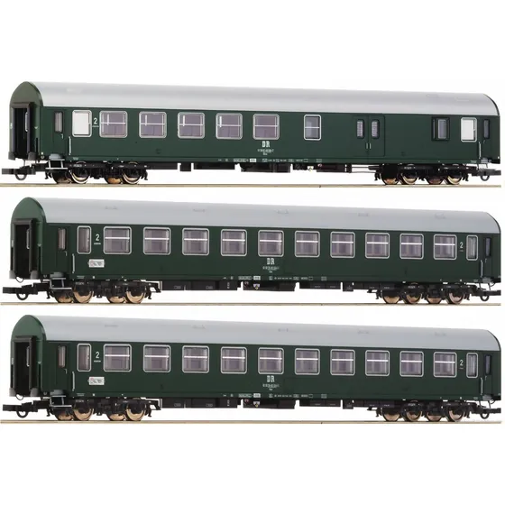 Roco 64145 Set De 3 Coches De Pasajeros Alemanes Esc. H0