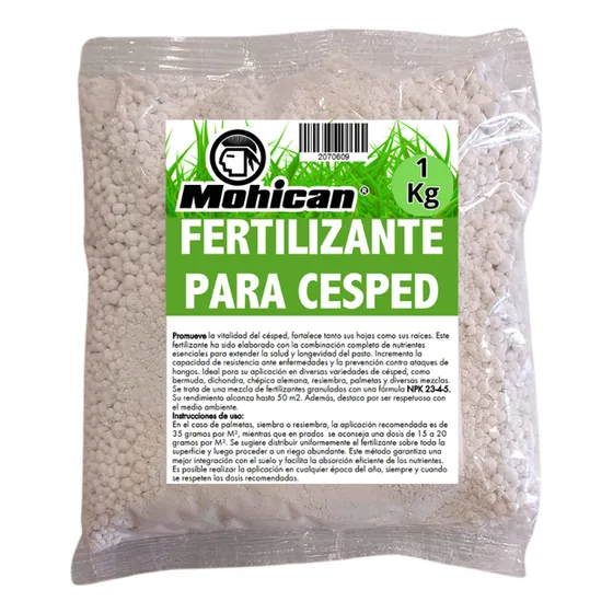 Fertilizante Para Cesped  N-p-k (23-4-5) 1 Kg Mohican