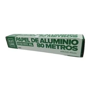 Papel De Aluminio Alum Ware Extra Fuerte Xl De 80 Metros 