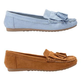 Kit De Mocasin Confort Shosh Azul/camel Para Mujer N224 Kit De Mocasin Confort Shosh Azul/camel Para Mujer N224