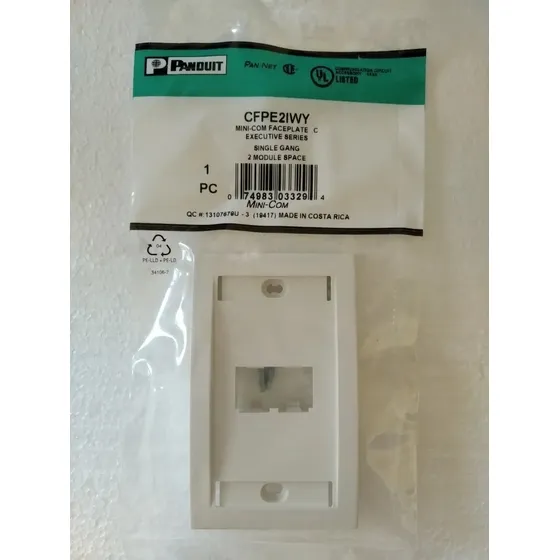 Face Plate Panduit 1,2,4 Puertos