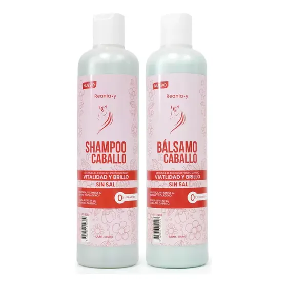 Pack X2 Shampoo & Acondicionador Horse Tail Caballo Original