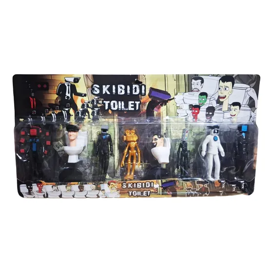 Set Muñecos Skibidi Toiled 8 Unidades