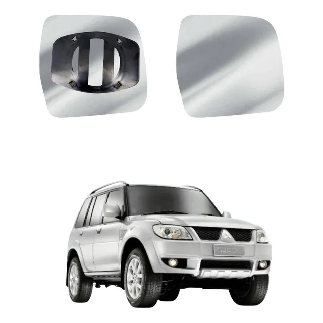 Lente Espelho Retrovisor Pajero Tr4 09/14 L. Direito C/base