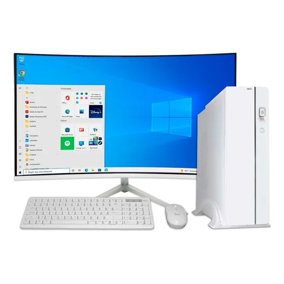 Computador Slim Branco I7 16gb Ram Ssd 960gb Tela 27 Wifi