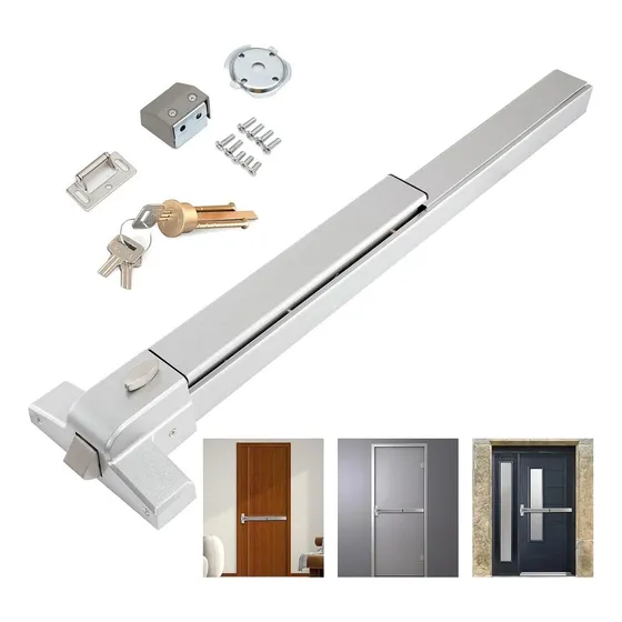 Barra Dispositivo Antipanico Metal 65 -100 Cm Con Llaves