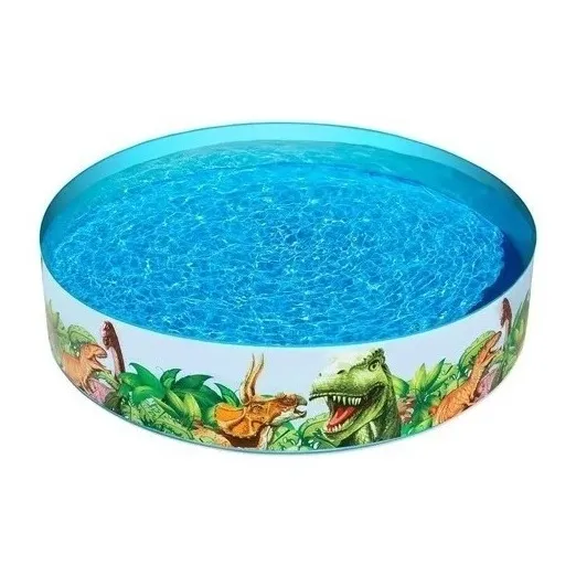 Piscina Rígida Dinosaur Fill 'N Fun Bestway 1.83 m de Diámetro 946 Litros 55022