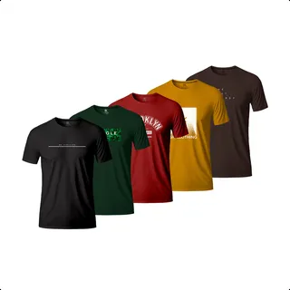 Kit 5 Camisas Camisetas Masculinas Atacado Envio Imediato Kit 5 Camisas Camisetas Masculinas Atacado Envio Imediato