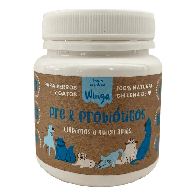 Winga Pre Y Probióticos Para Perros Y Gatos 60 G  - Bigos