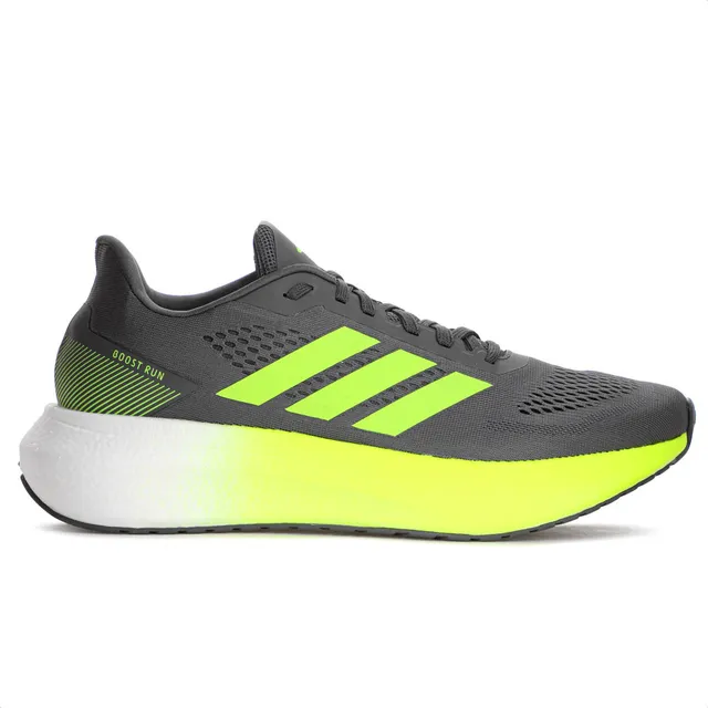 Tênis adidas Boost Corrida Cinza Verde Masculino Original