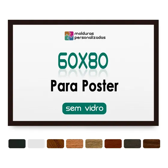 Moldura 60x80 Sem Vidro Com Fundo Quadro Foto Impressão