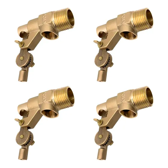 4 Pzs Valvula De Flotador De 1/2 PuLG Laton