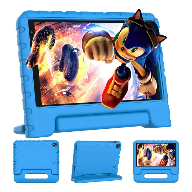 Tablet para Niños Andoid 13 con Fund Tablet Erok 3ws21 3w 8" 64gb Azul y 7gb de Memoria Ram Wifi Bluetooth 5 0 3600mah Funda Eva Tf 1tb Control Parental Educación Infantil Juegos Cámara Dual
