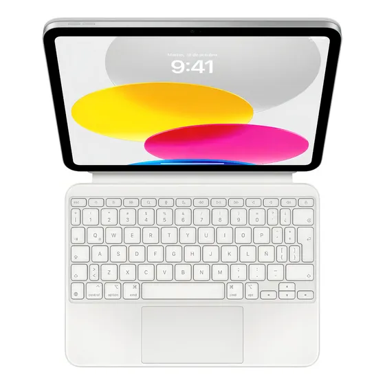 Teclado para tablet Apple Magic Keyboard (10a Gen) blanco