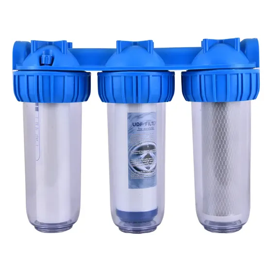 Filtro Agua Triple Anti Sarro Ablandador 10 Pulgadas Azul