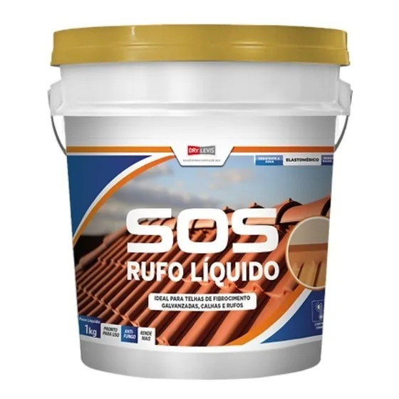 Sos Telhas Elastment Rufo Líquido Furo Trinca Cinza 900ml
