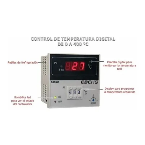 Control De Temperatura Digital De O A 400 Grados