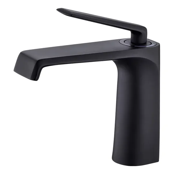 Grifo Mezclador Lavabo Laton Macizo Una Sola Manija Para Un