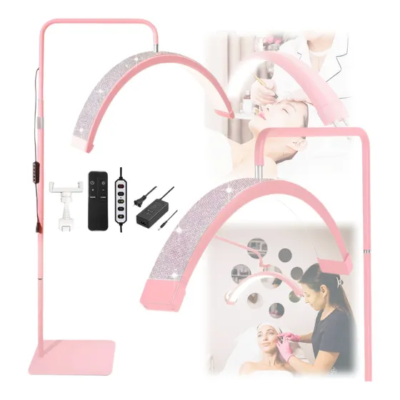 Luminária Led Ring Light Extensão Cílios Lash Meia Lua 6500k