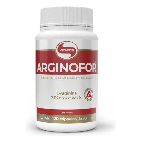 Arginofor L-arginina 120 Cápsulas 100% Pura E Isolada
