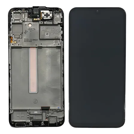 Frontal Tela Display Samsung A25 5g A256 Com Aro Original Preto